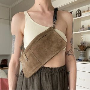 Urban Outfitters suede sling bag fanny pack